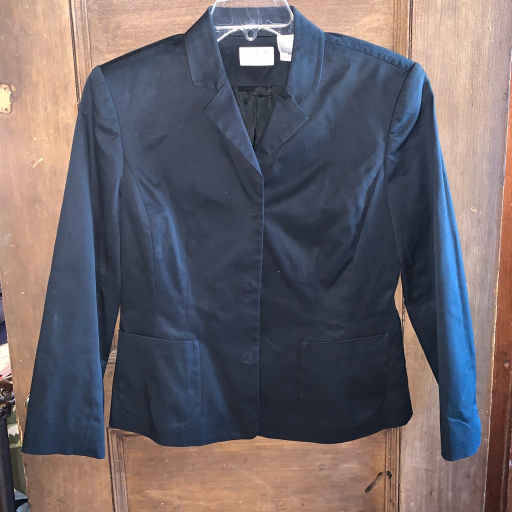 Black Snap Button Down Top